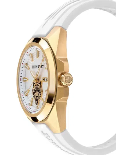 Plein Sport Tiger-motif 44mm Watch In White