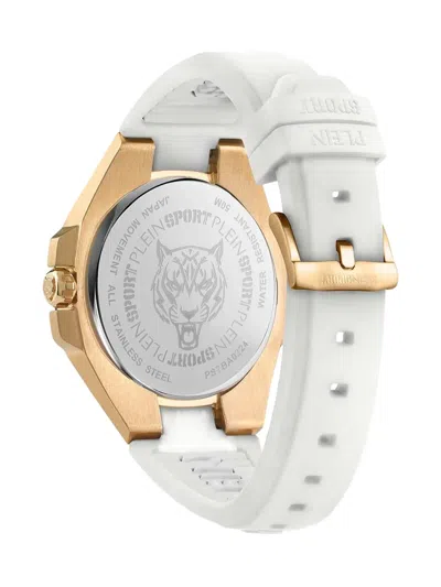 Plein Sport Tiger-motif 44mm Watch In White