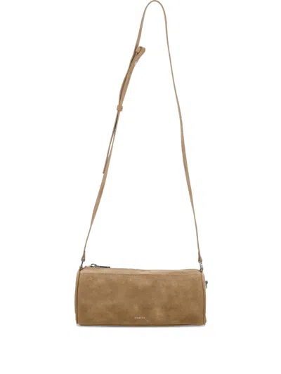 Stand Oil Chunky Zip Shoulder Bag In Neutral