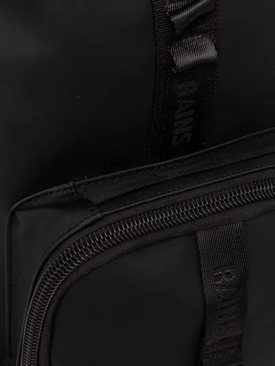 Rains Trail Rucksack Zip-up Backpack In Black