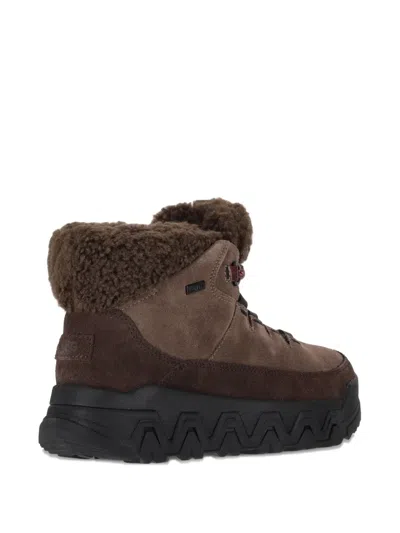 Ugg Terretrail Cozy Lace Suede Boots In Brown