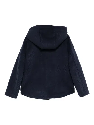 Daniele Alessandrini Hooded Coat In Blue