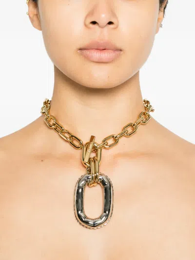 Rabanne Chunky-chain Necklace In Gold
