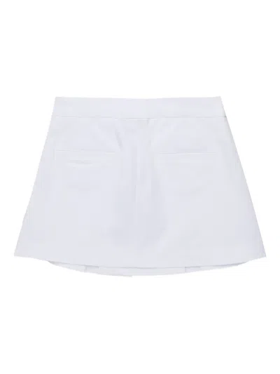N°21 N21 Kids Logo Tag Mini Skirt In White