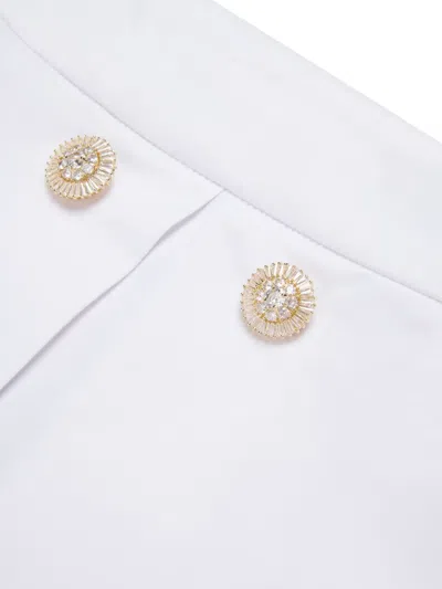 N°21 N21 Kids Logo Tag Mini Skirt In White