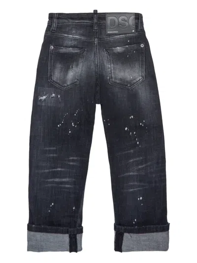 Dsquared2 Distressed Jeans In Black