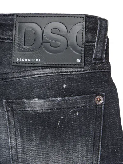 Dsquared2 Distressed Jeans In Black