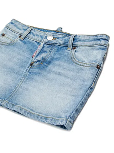 Dsquared2 Pocket Skirt In Blue