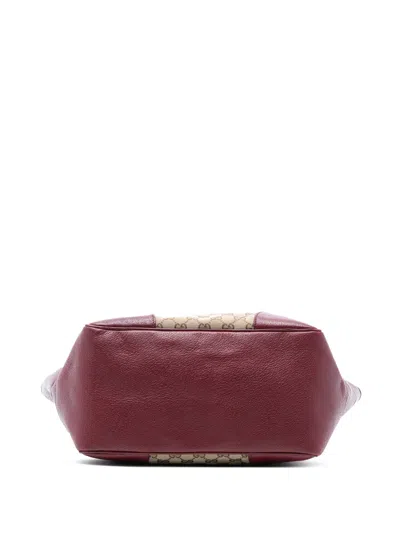 Pre-owned Gucci 2016-2025 Gg Canvas Bree Tote Bag In Brown