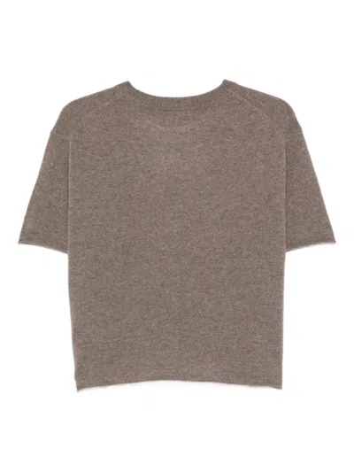 Lisa Yang Cila Crewneck T-shirt In Brown