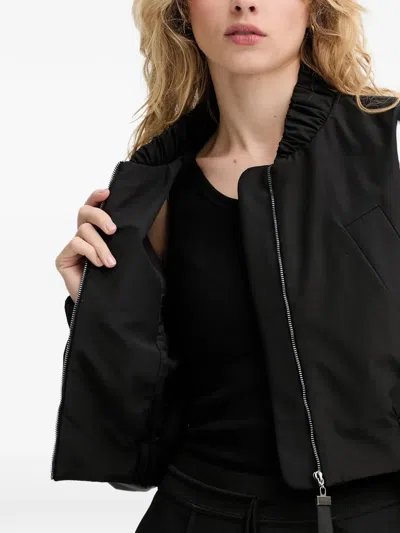 Mmc Studio Zip Bomber Jacket In Black