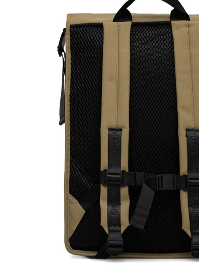 Rains 14320 Roll-top Two-tone Backpack In Nude