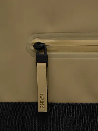 Rains 14320 Roll-top Two-tone Backpack In Nude