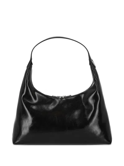 Stand Oil Plump Zip Shoulder Bag In Black