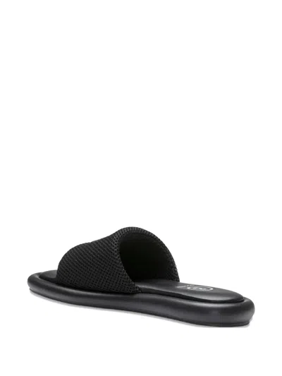 Bogner Logo-detail Mesh Flat Sandals In Black