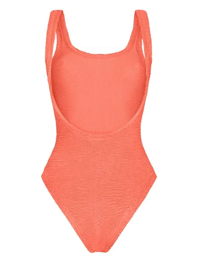 Paramidonna Hailey Textured Swimsuit In Orange