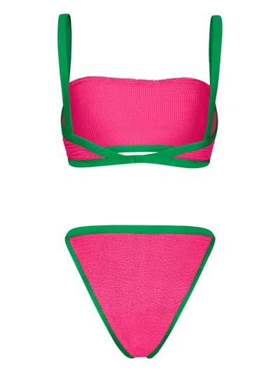 Paramidonna Ava Textured Bikini In Pink