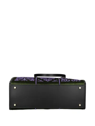 My Best Bag Embroidered Tote Bag In Green