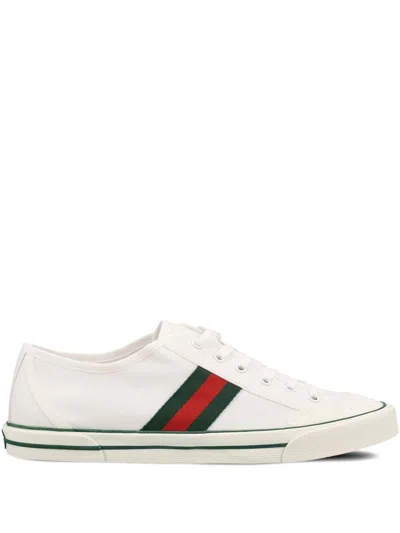 Gucci Fabric Upper And Rubber Sole Sneaker In White