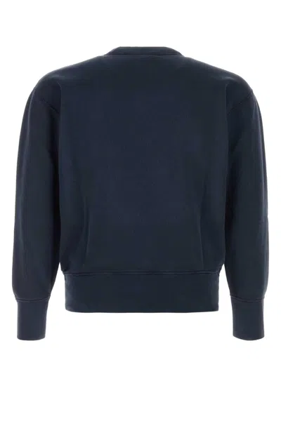 Apc A.p.c. X Marc Jacobs Long-sleeved Crewneck Sweatshirt In Blue