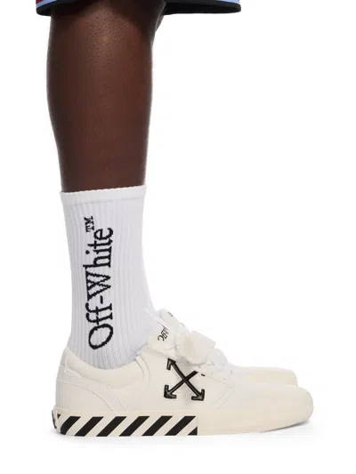 Off-white Vulcanized Undercut Sneakers In White