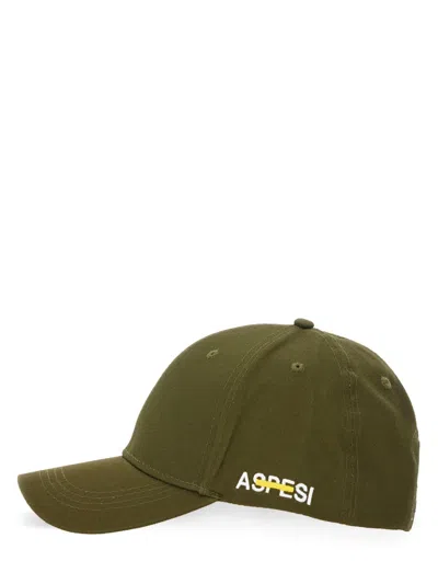 Aspesi Baseball Hat With Logo In Green