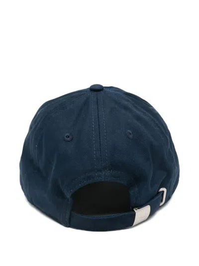 Autry X Maison Kitsuné Baseball Cap With Logo Patch In Blue