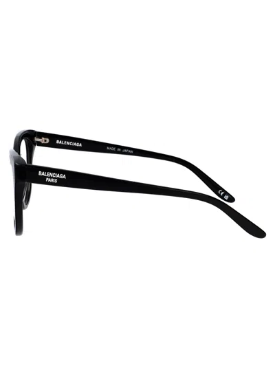 Balenciaga Black-black-transparent Recycled Acetate Glasses In Black