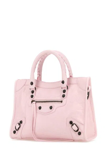 Balenciaga Little Leather Bag In The City In Pink