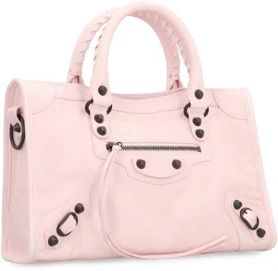 Balenciaga Little Leather Bag In The City In Pink