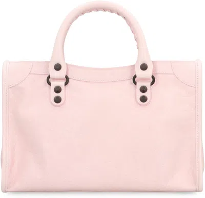 Balenciaga Little Leather Bag In The City In Pink