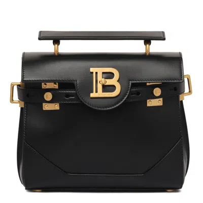 Balmain Women B-buzz Leather Crossbody Bag In Black
