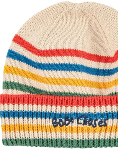 Bobo Choses "tic Tac Toe" Knited Striped Beanie