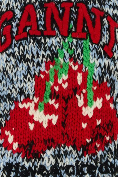 Ganni Multicolor Wool Oversize Vest