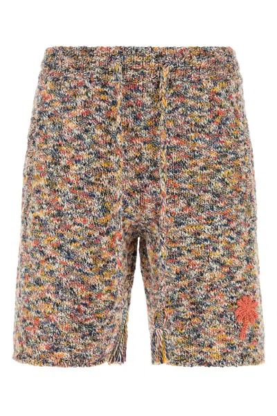 Alanui Multicolor Crochet Dust Of Light Bermuda Shorts In Multi