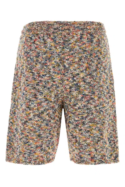 Alanui Multicolor Crochet Dust Of Light Bermuda Shorts In Multi