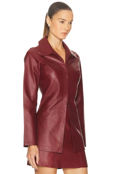 By Malene Birger Alleys Collared-panelled Shirt In Brown
