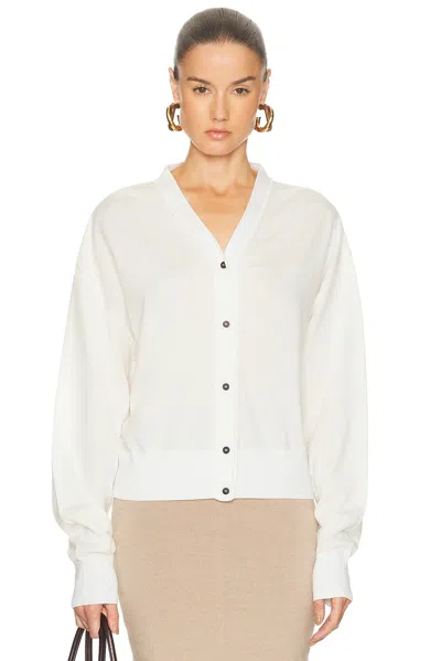 Jacquemus Le Cardigan Brode In White