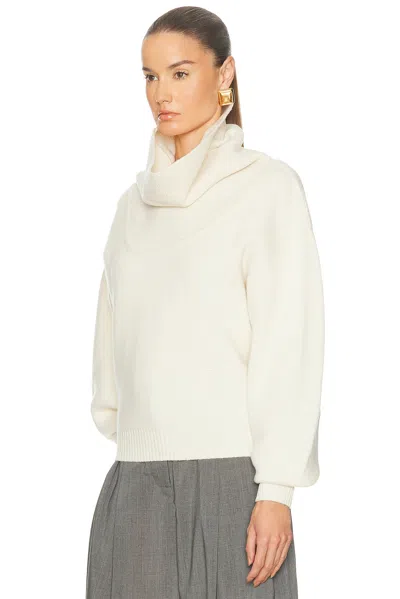 Jacquemus La Maille Pallone Turtleneck Wool-cashmere Sweater In White