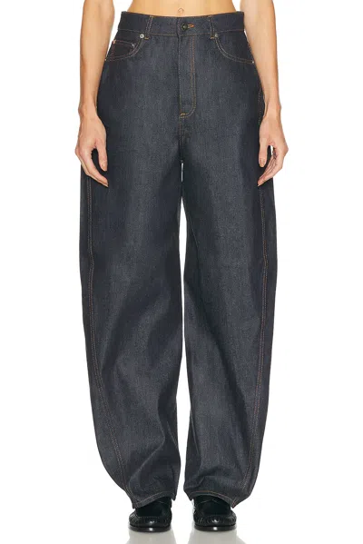 Givenchy Balloon-fit Denim Jeans With Classic Texture In Blue