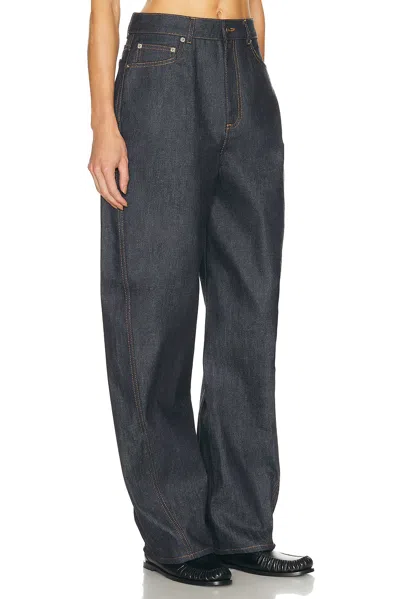 Givenchy Balloon-fit Denim Jeans With Classic Texture In Blue