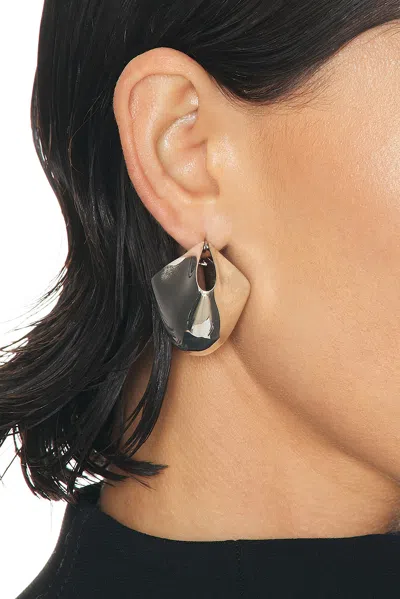 Khaite Lotus Medium Earring In Metallic