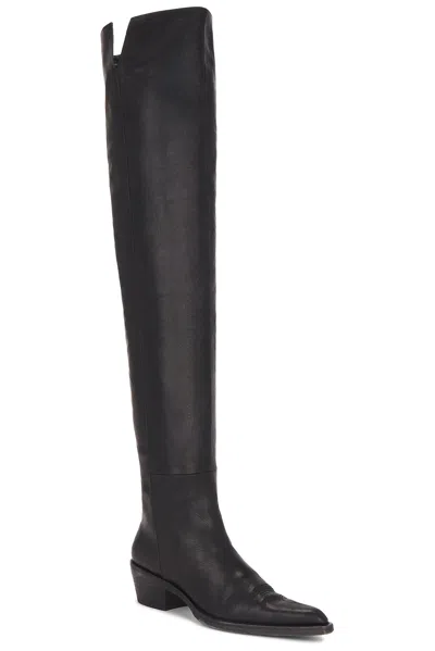 Khaite Clive Over The Knee Boot In Black