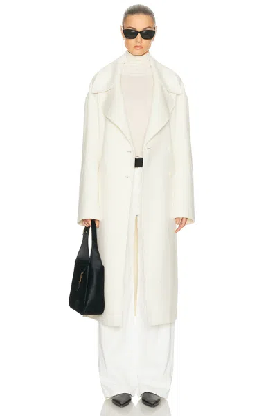L'academie By Marianna Kye Wool Coat In White