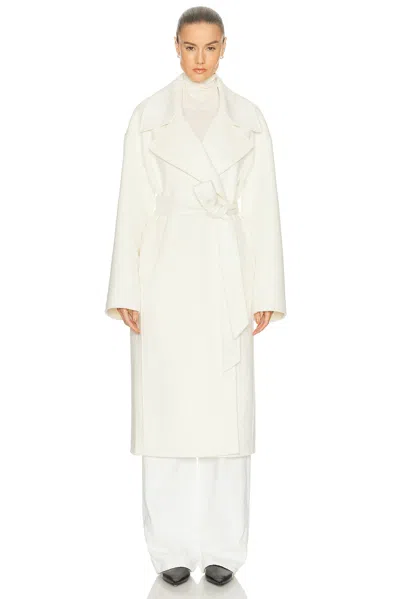 L'academie By Marianna Kye Wool Coat In White