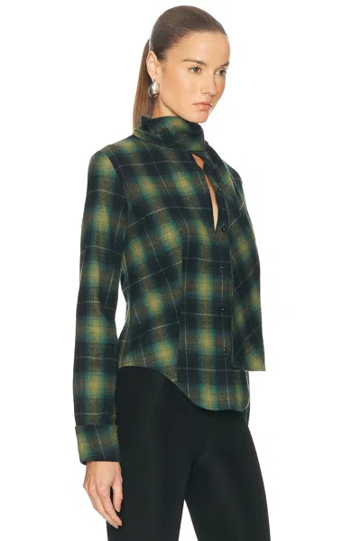 Mimchik Iris Scarf Shirt In Green