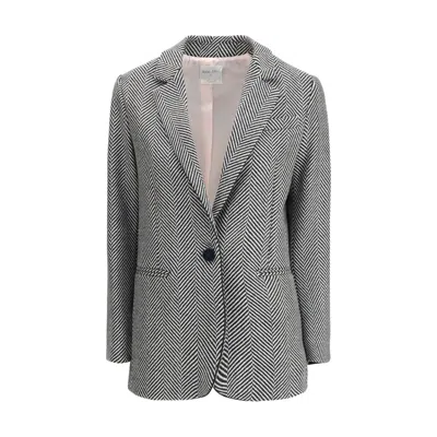 Forte Forte Multicolor Fleece Wool Coat In Gray
