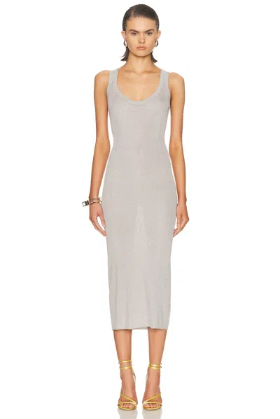 Tom Ford Midi Tank Dress In Gray