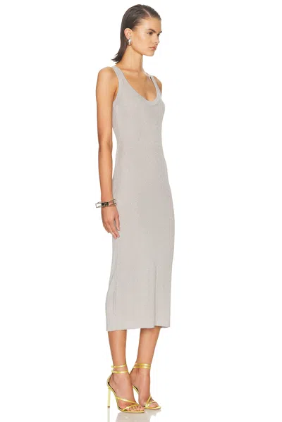 Tom Ford Midi Tank Dress In Gray