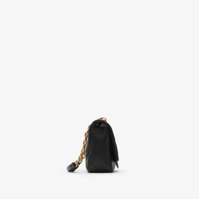 Burberry Womens Mini Strand Leather Cross-body Bag Black In Black